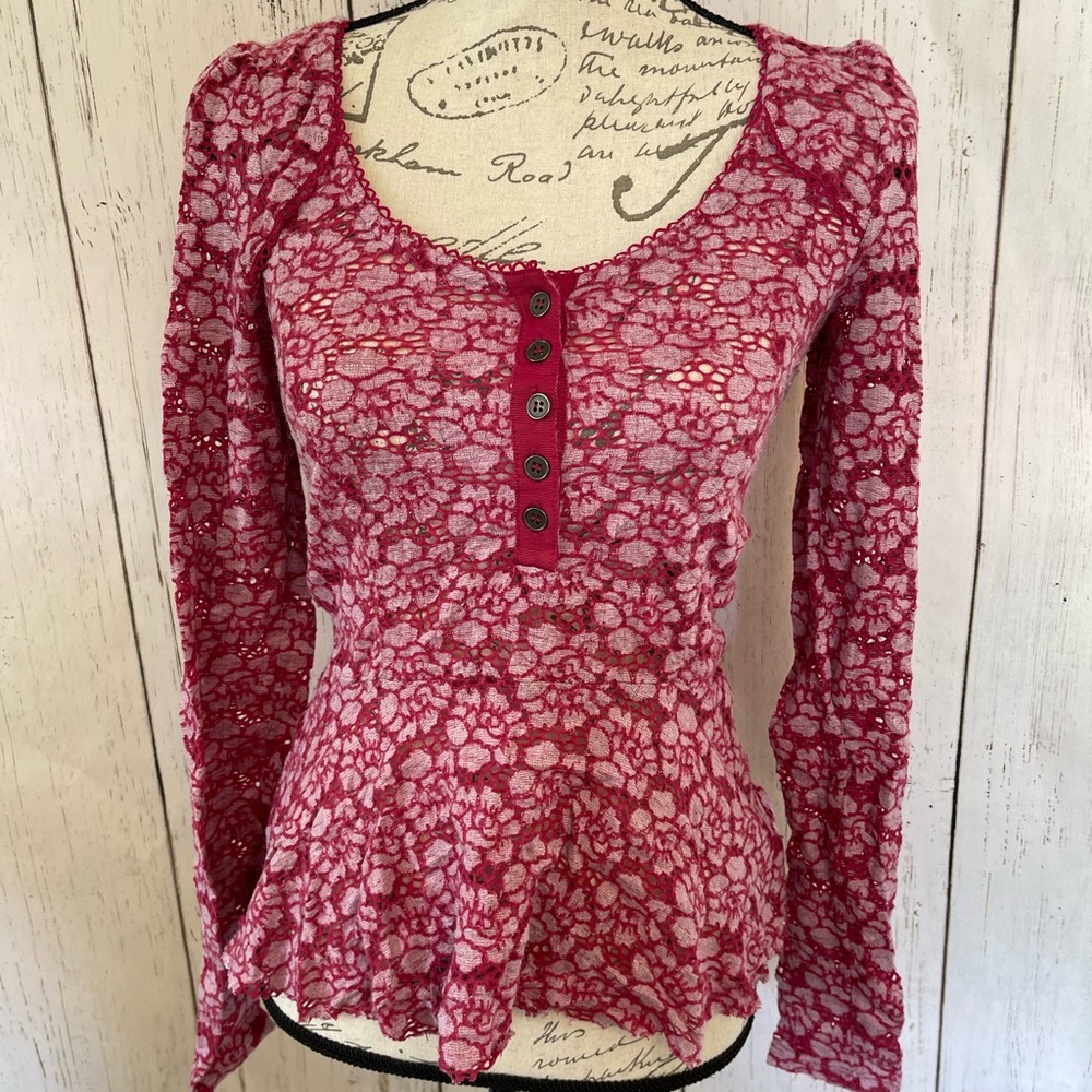 Free people peplum blouse